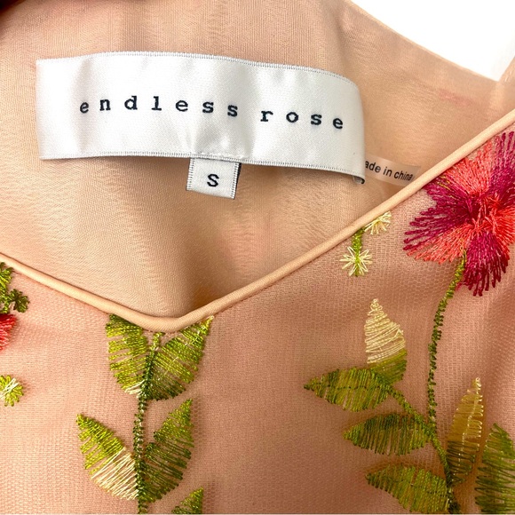 Endless Rose - Floral Embroidered Tiered Maxi Dress - Picture 6 of 8